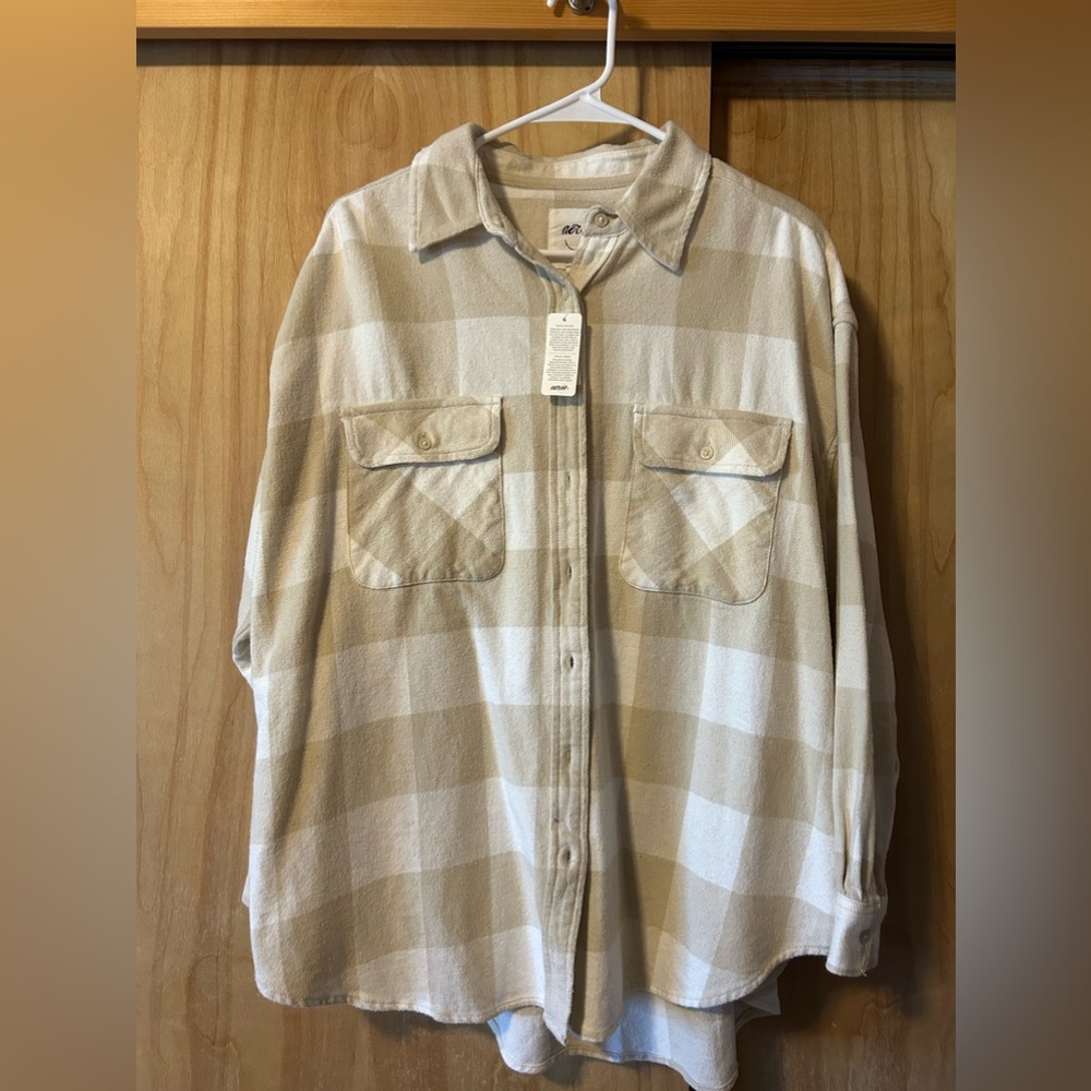 Aerie flannel shacket